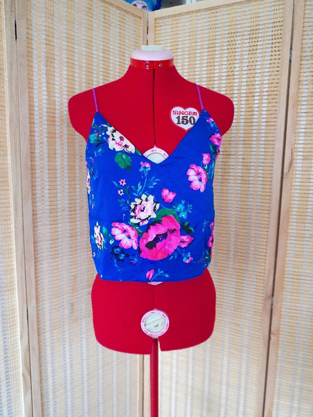 Express Blue Floral Cami Top
